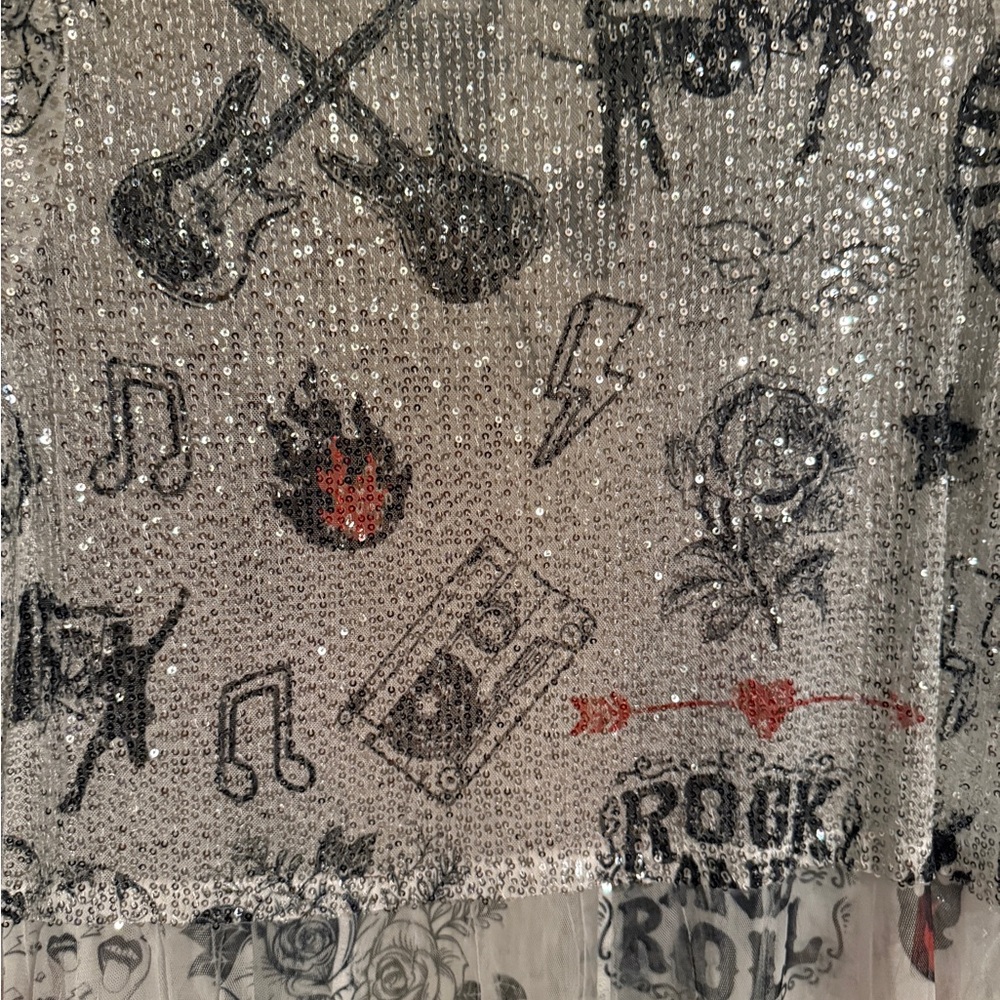 Origami Gray and Black Patterned Jacket with blin… - image 5